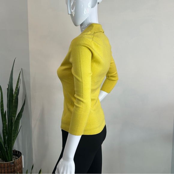 Vintage Balenciaga Silk & Cashmere Knit V-Neck Sweater - Picture 4 of 11